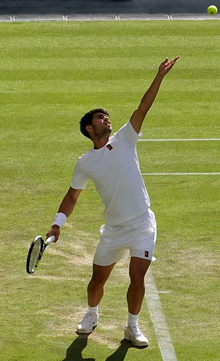 Carlos Alcaraz at Wimbledon, 2025 Carlos Alcaraz at Wimbledon, 2025
